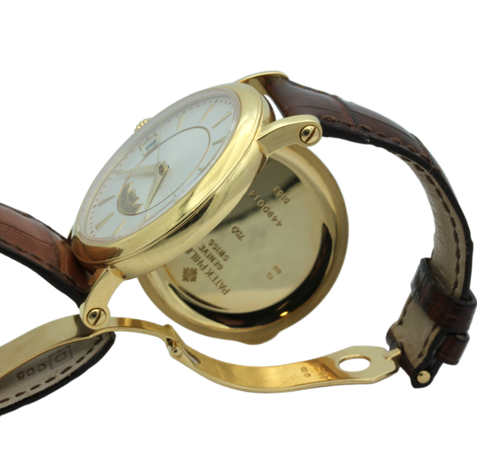 patek philippe calatrava Herrenuhr am Kroko Lederband