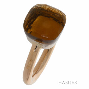 Pomellato Nudo Ring Groesse 51 Rosegold mit Zitrin