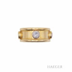 Ring Gr.56 Gelbgold 750 / 18K mit Diamant Rubin Saphir und Smaragd - Bild 2 Vorschau