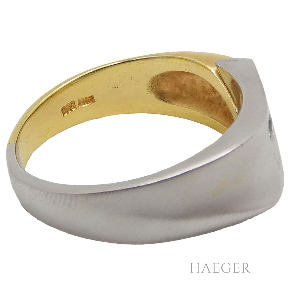 ring gelbgold weißgold mit diamant