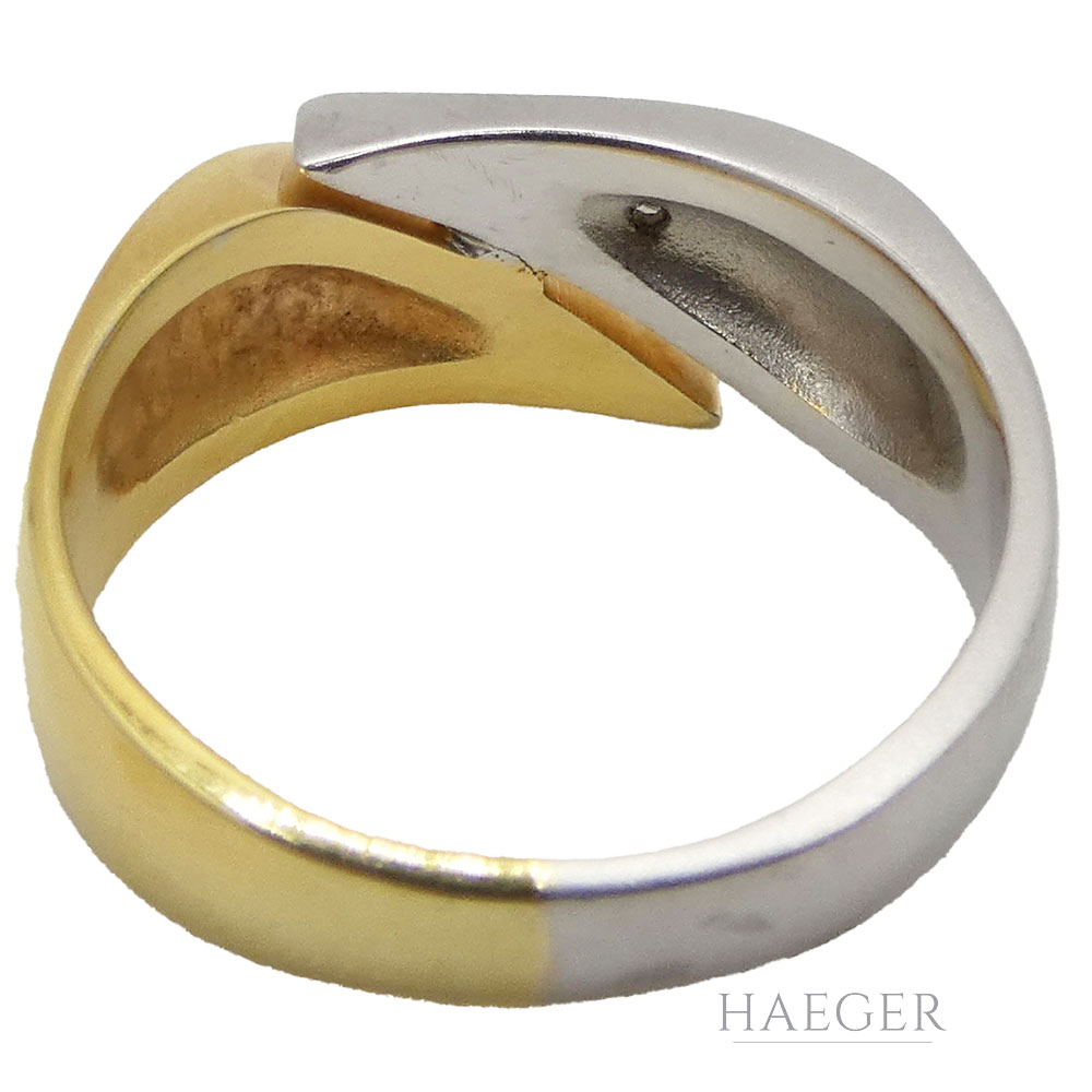 ring gelbgold weißgold mit diamant