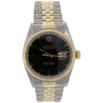 Rolex Datejust 36 edelstahl gold jubilee Band und schwarzes Ziffernblatt Vorschau
