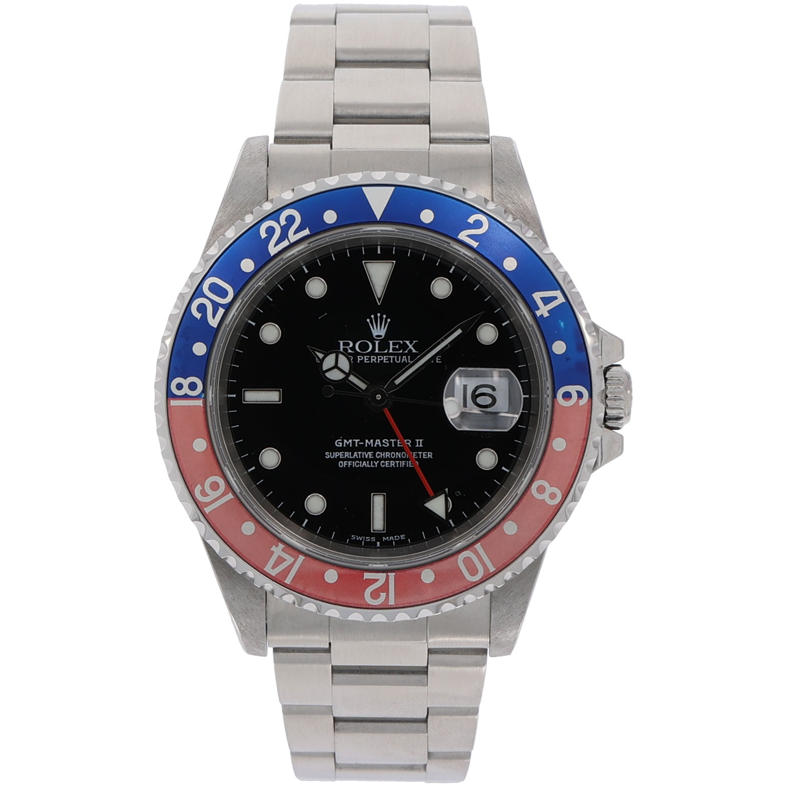 Rolex GMT-Master II Pepsi Ref. 16710T 40 mm Edelstahlgehäuse Automatik Armbanduhr