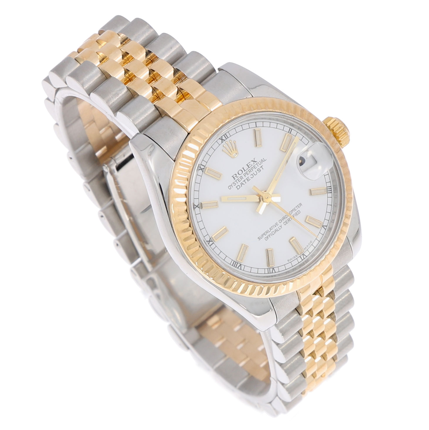 Rolex lady datejust 31 stahl gold uhr