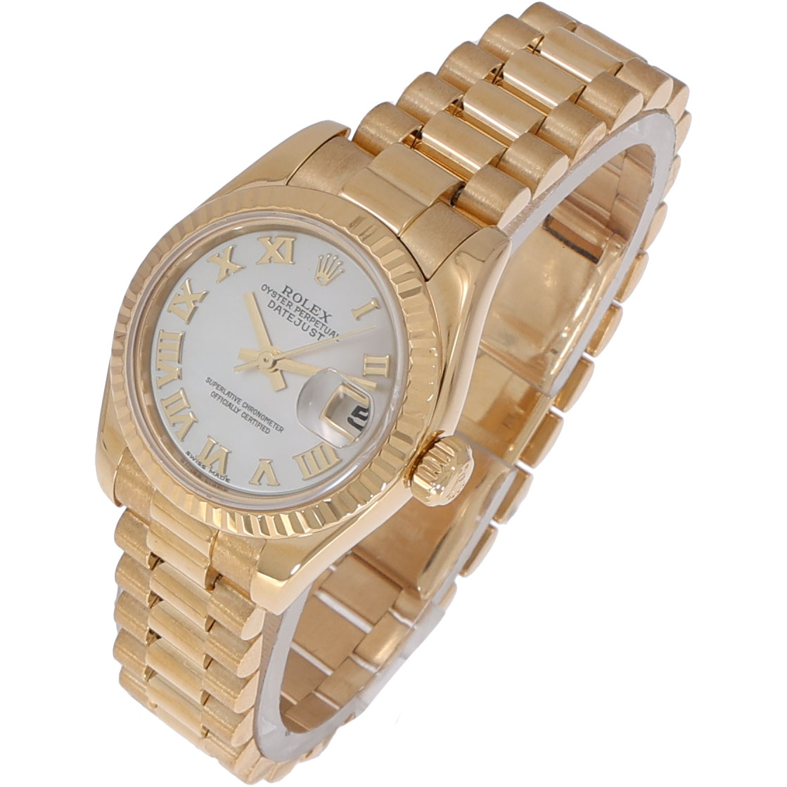 Rolex Lady-Datejust 26 Ref. 179178 18 K Gold President 2004