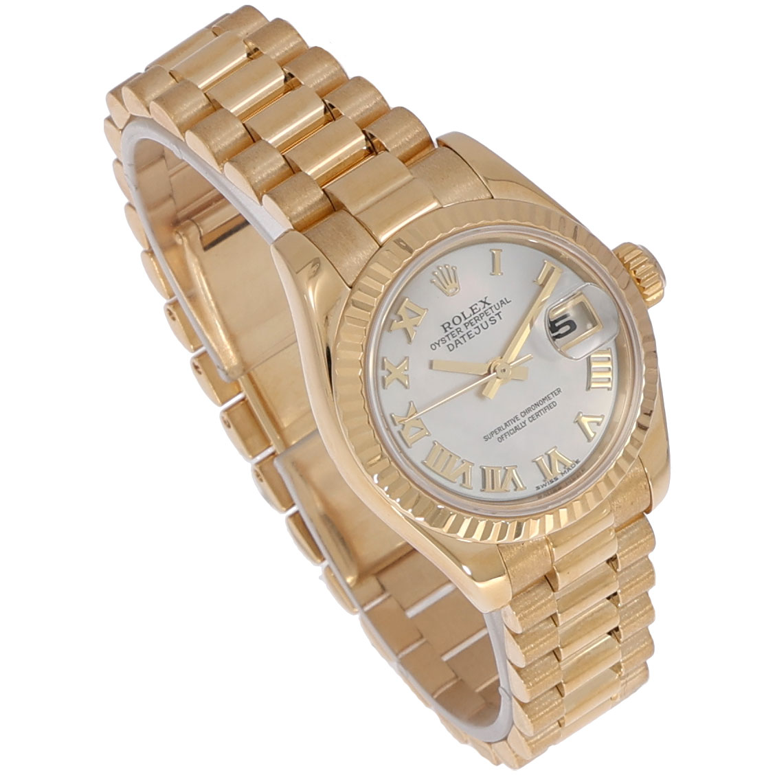 Rolex Lady-Datejust 26 Ref. 179178 18 K Gold President 2004