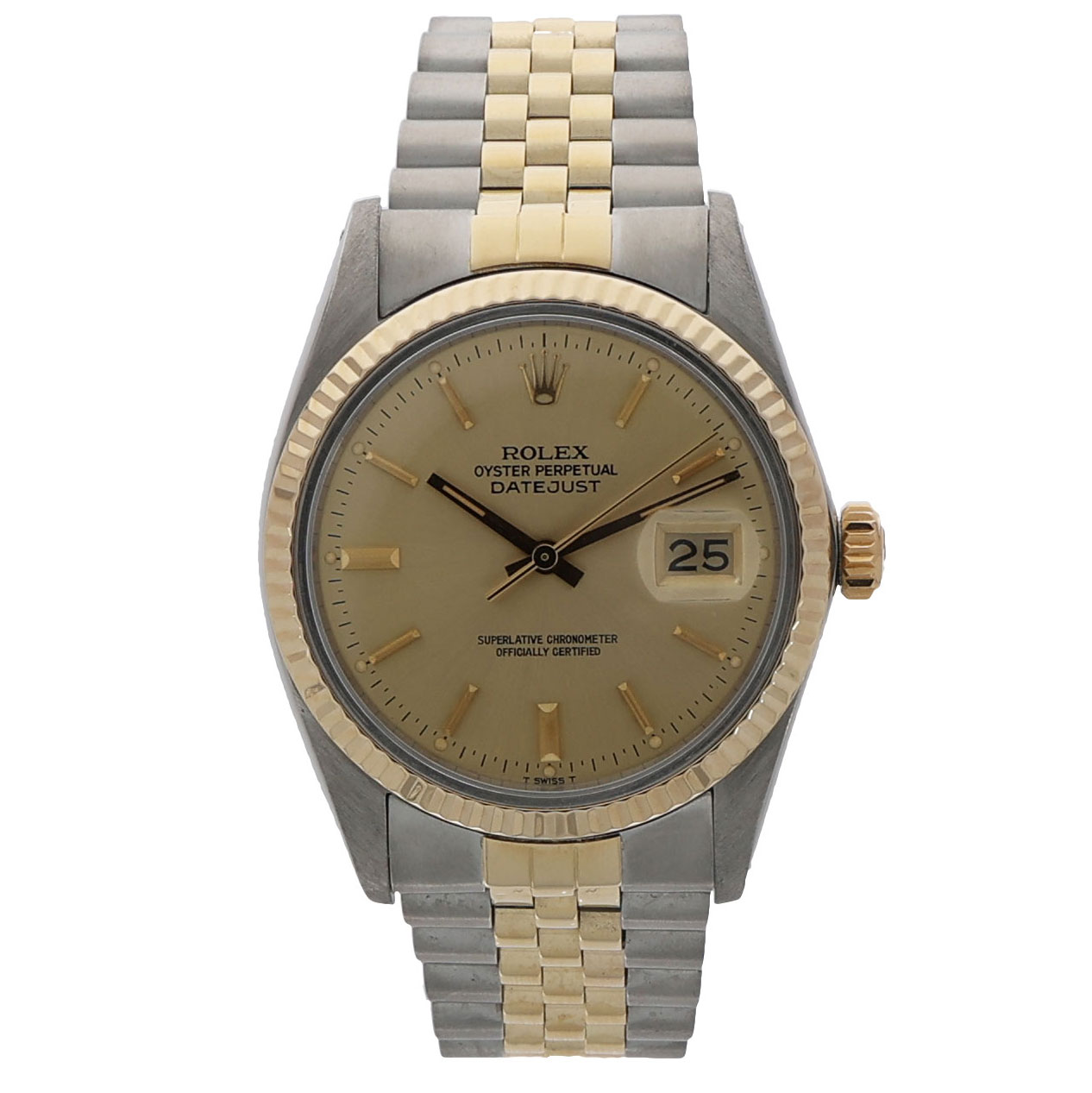 Rolex Datejust 36 Ref. 16013 Steel/Gold18K champagne dial Jubilée ca 1980