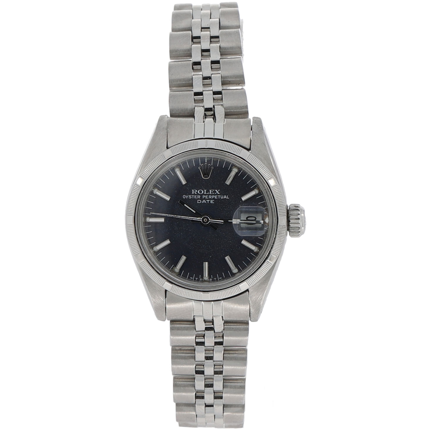 Rolex Oyster Perpetual Lady Date Lady-Datejust 26 blaues Ziffernblatt