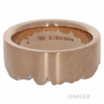 Schmuckwerk Ring Rosegold Groesse 58 mit Diamanten Vorschau