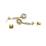 Freco Ohrhänger Platin 950, Gelbgold 750/ 18 Karat mit 2,28 ct Diamanten - Bild 3 Vorschau