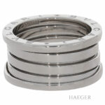 Bulgari B.Zero1 3 Band Ring Weißgold 750 / 18 Karat Vorschau