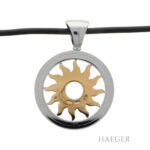 Bulgari Tondo Sun Collier Edelstahl, Gelbgold 18 Karat Vorschau