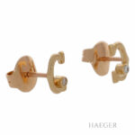 Cartier Ohrstecker Gelbgold 750/ 18 Karat mit 0,04 ct Diamanten - Bild 2 Vorschau