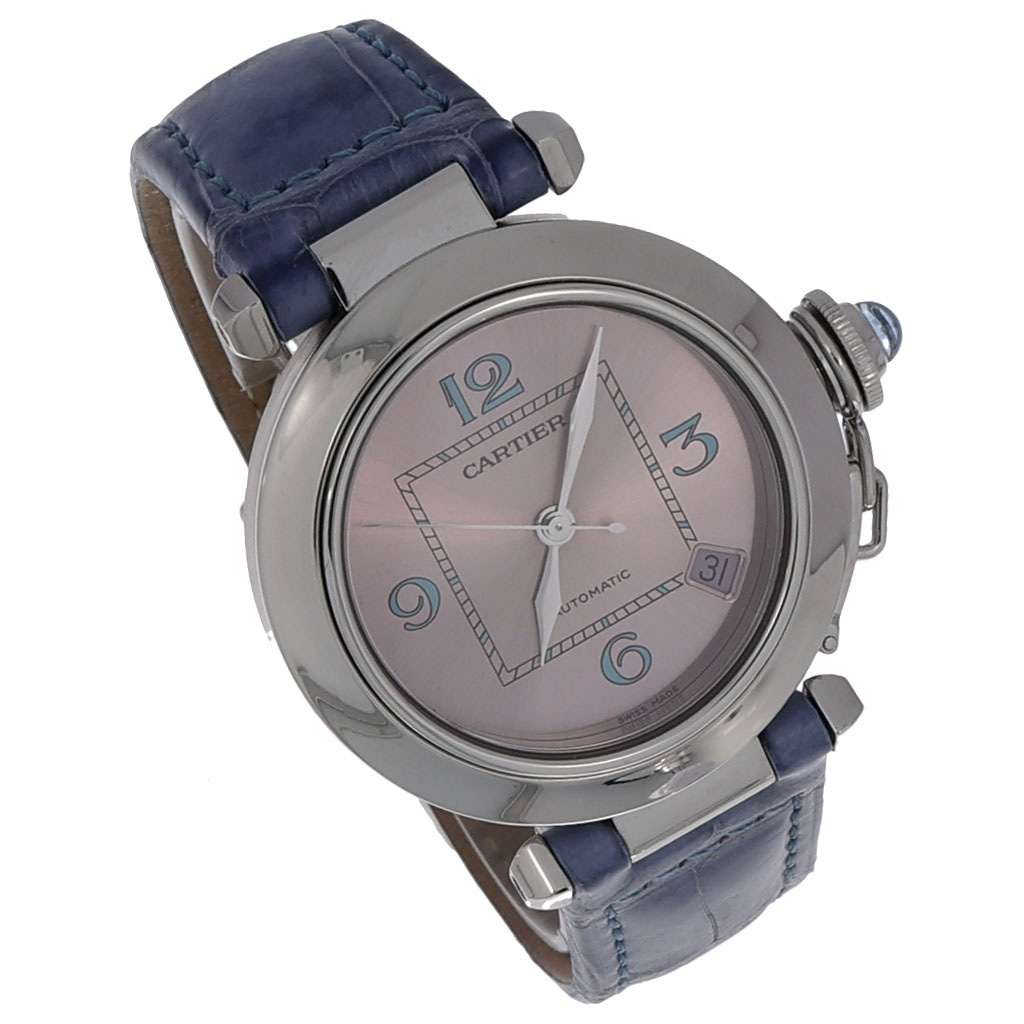 Cartier Pasha C Ref. 2324 Steel pink dial Full Set 2006