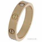 Cartier Love Ring Gr. 51 kleines Modell mit einem Diamanten Gelbgold 750/ 18 Karat Vorschau
