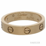 Cartier Love Ring Gr. 51 kleines Modell mit einem Diamanten Gelbgold 750/ 18 Karat Vorschau