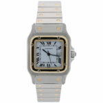 Cartier Santos Carree Ref. 2961 Steel/Gold 18K automatic 1990's Vintage Watch Vorschau