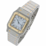 Cartier Santos Carree Ref. 2961 Steel/Gold 18K automatic 1990's Vintage Watch Vorschau