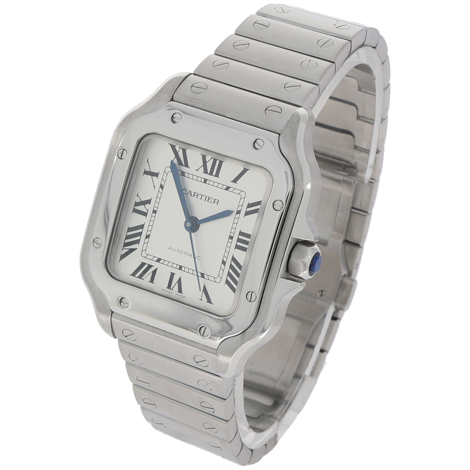 Cartier Santos De Cartier Ref. WSSA0029 Steel white dial Full Set 2021