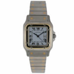 Cartier Santos Carree Ref. 2961 Steel/Gold 18K with Papers 1989's Vintage Watch+Papers Vorschau