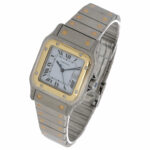 Cartier Santos Carree Ref. 2961 Steel/Gold 18K with Papers 1989's Vintage Watch+Papers Vorschau
