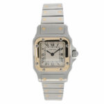 Cartier Santos Galbée Lady Galbée Steel/Gold 18K champagne dial ca. 1990's Vintage Watch Vorschau