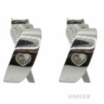 Chopard Happy Diamonds Ohrclips Weißgold 750/ 18 Karat mit 0,38ct Diamanten mit Originalbox und Papiere Vorschau