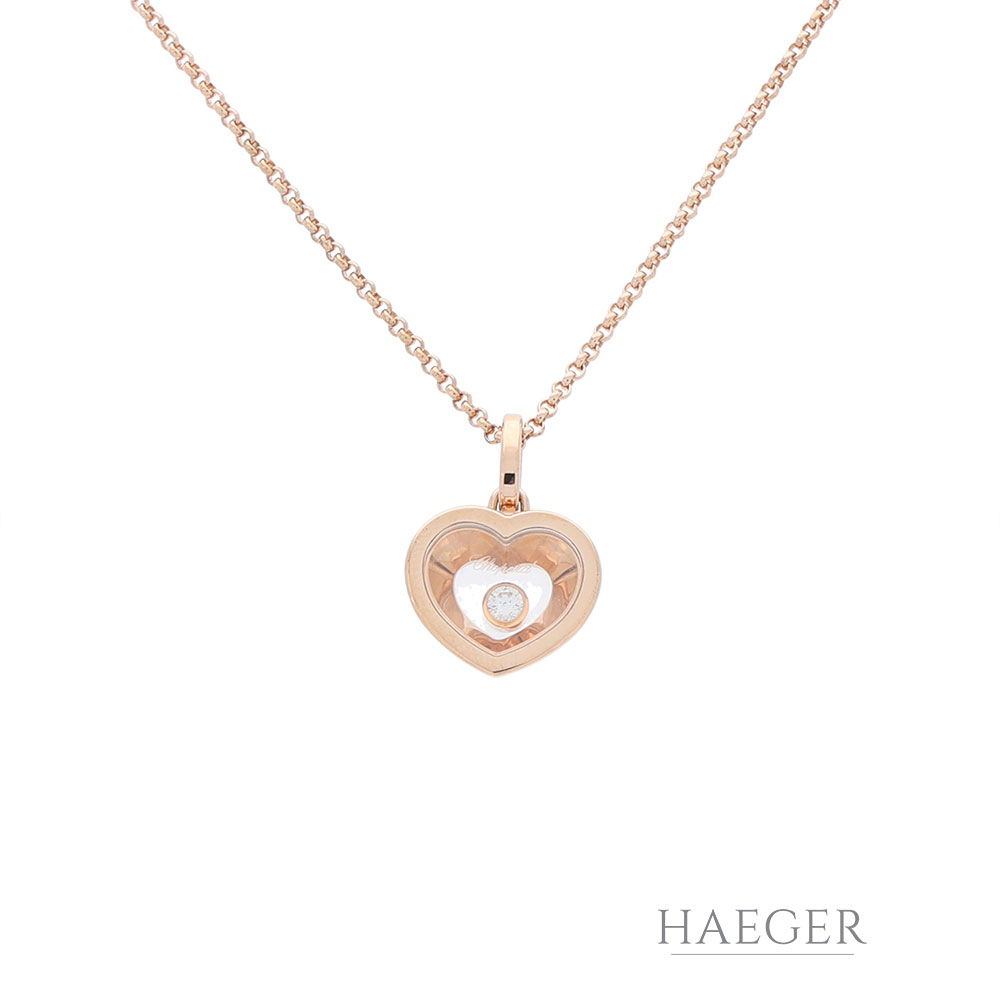 Chopard Happy Hearts Roségold 750 / 18K mit Diamant