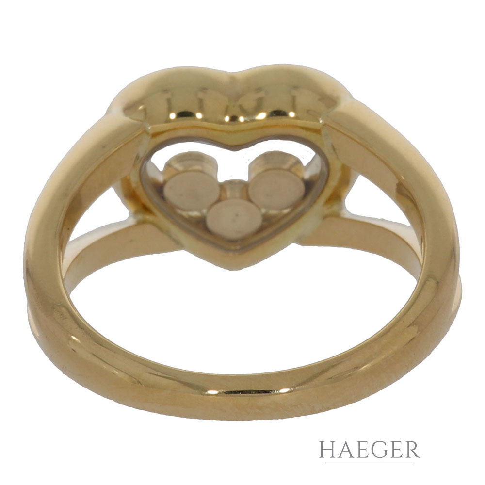 Chopard Happy Diamonds Ring Gr. 51 Gelbgold 750/ 18 Karat mit 0,30 ct Diamanten