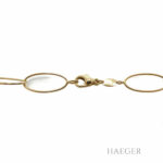 Lariat Kette 43 cm Gelbgold 750/ 18 Karat mit Quarz Farbsteinen Vorschau