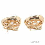 Al Coro Giola Ohrstecker Roségold 750/ 18 Karat mit pinkfarbenem Quarz und 0,44 ct Diamanten - Bild 3 Vorschau