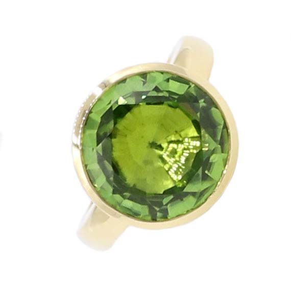 Peridot Ring Gr. 54 Gelbgold 750/ 18 Karat