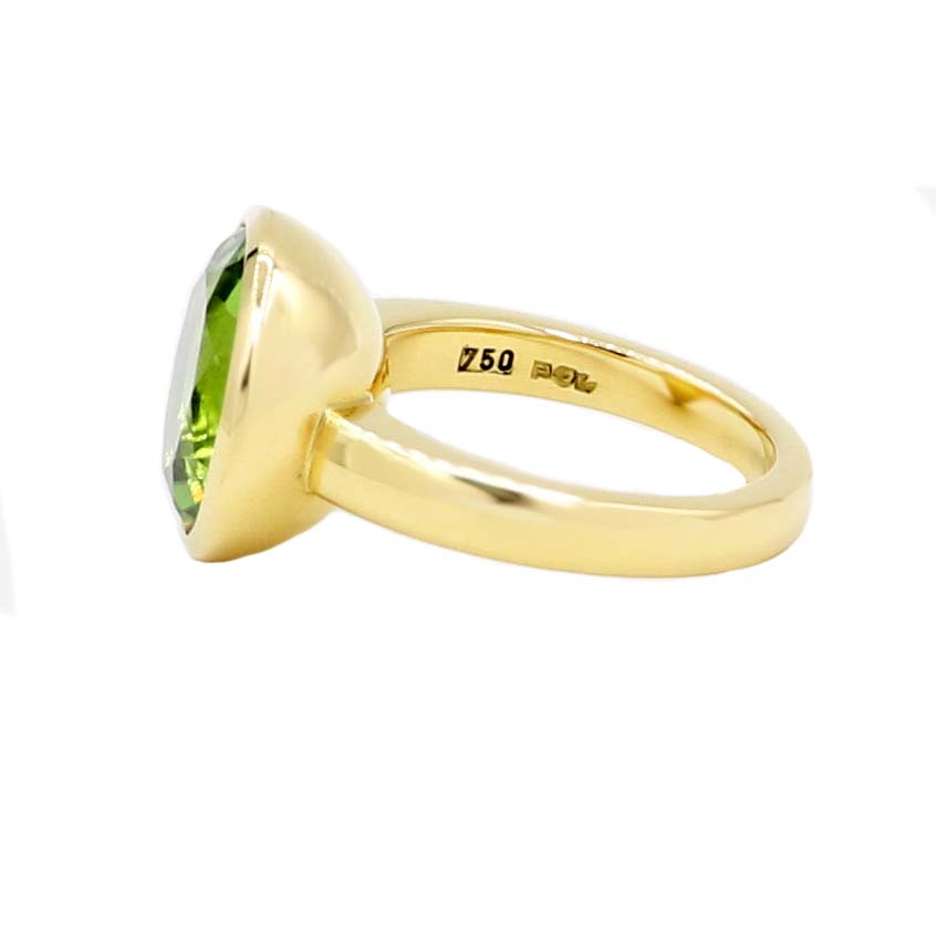Peridot Ring Gr. 54 Gelbgold 750/ 18 Karat