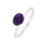 Amethyst Ring Gr. 54 Weißgold 750/ 18 Karat Vorschau