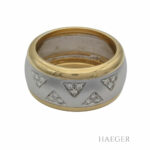 Bandring Gr. 57 Gelb- und Weißgold 750/ 18 Karat mit ca. 0,25ct Diamanten Vorschau