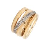 Ring Gr. 54 Roségold 750 18 Karat mit 0,37 ct Diamanten Vorschau