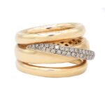 Ring Gr. 54 Roségold 750 18 Karat mit 0,37 ct Diamanten Vorschau