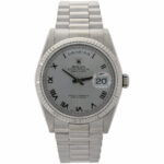 Rolex Day-Date 36 Ref. 118239 White Gold 18K President German date wheel with Papers 2012 LC 100 Vorschau