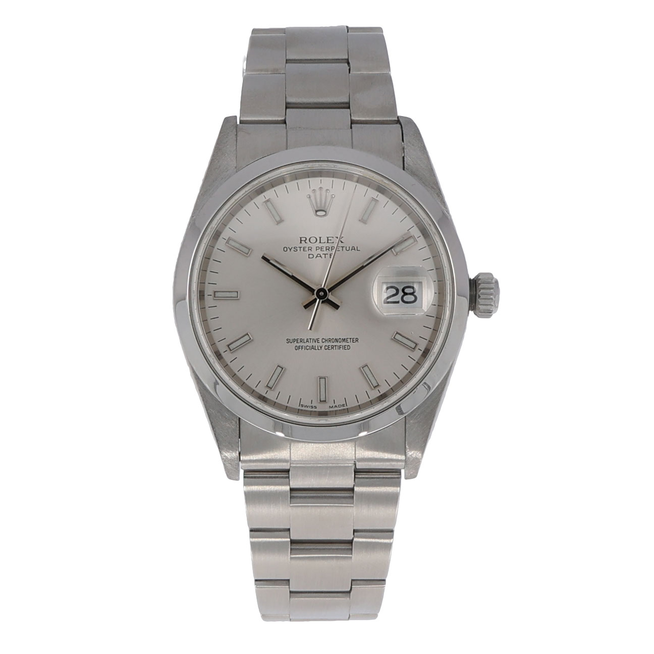 Rolex Oyster Perpetual Date Ref. 15200 silver dial ca. 2003 Vintage Watch