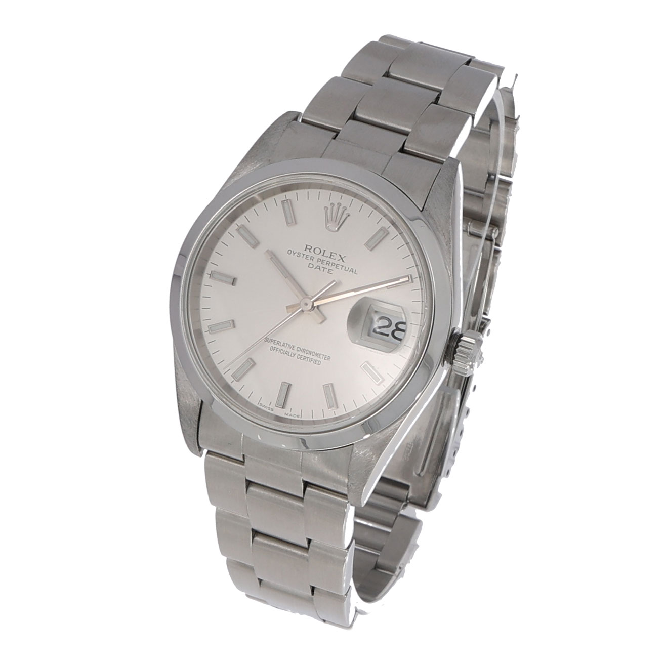 Rolex Oyster Perpetual Date Ref. 15200 silver dial ca. 2003 Vintage Watch