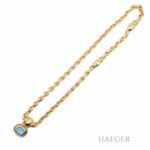 Topasset Collier 52 cm Gelbgold 585/ 14 Karat und Ohrstecker Gelbgold 750/ 18 Karat Vorschau