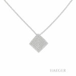 Kette mit Anhänger 43 cm Weißgold 750/ 18 Karat mit ca. 1,00 ct Diamanten Vorschau