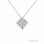 Kette mit Anhänger 43 cm Weißgold 750/ 18 Karat mit ca. 1,00 ct Diamanten Vorschau