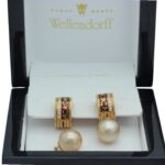 Wellendorff Ohrringe Gelbgold 750/ 18 Karat mit 0,22 ct. Diamanten und Originalbox Vorschau