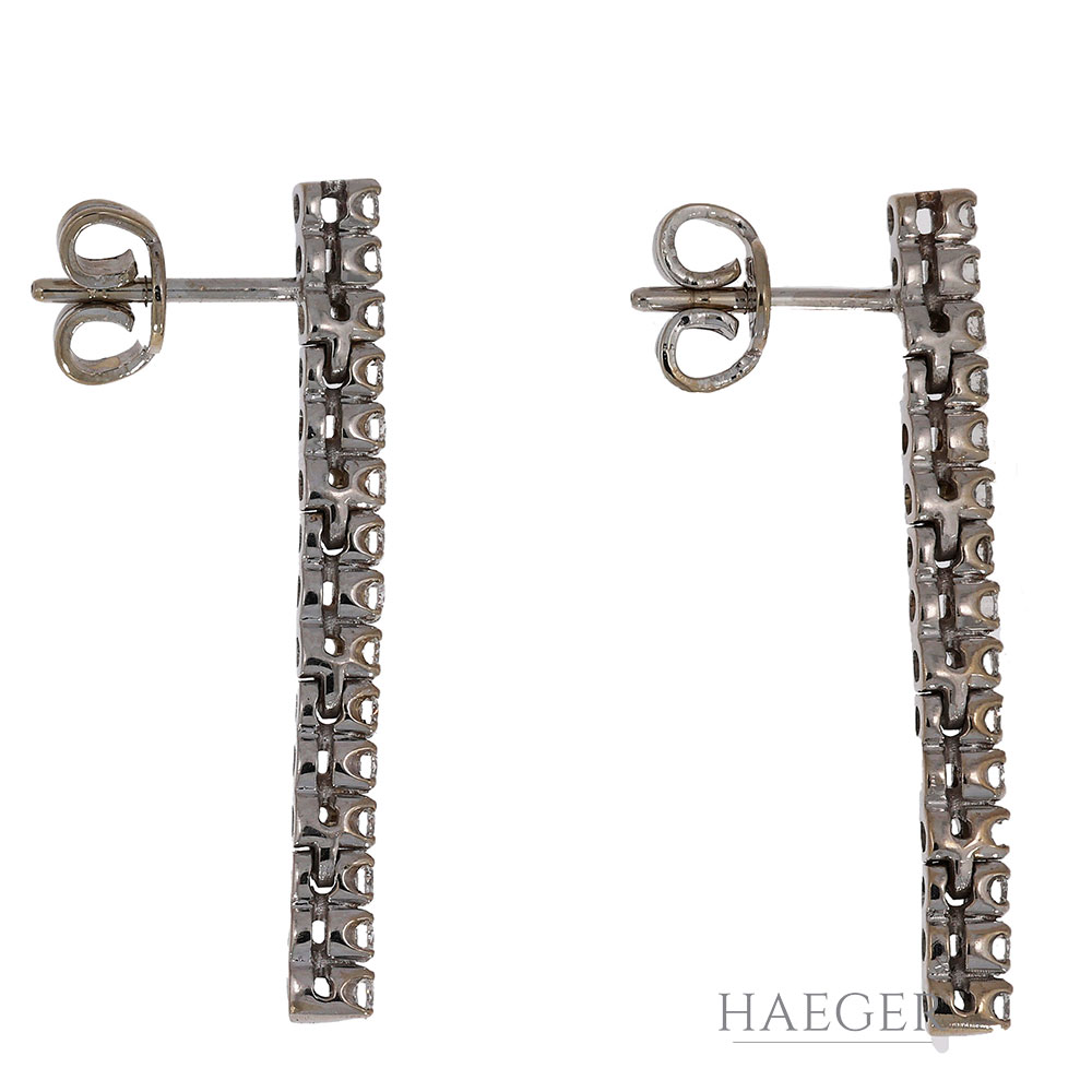 Ohrhaenger Weissgold 18 Karat Diamant