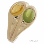 Peridot Citrin Bulgari Ring Gr. 55 Gelbgold 750/ 18 Karat mit Originalbox Vorschau