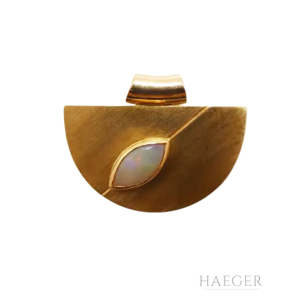 Opal Anhänger Gelbgold 750/ 18 Karat