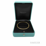 Tiffany and Co. Metro Armreif Gr. S Gelbgold 750/ 18 Karat 0,61 ct Diamanten mit Box Vorschau