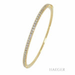 Tiffany and Co. Metro Armreif Gr. S Gelbgold 750/ 18 Karat 0,61 ct Diamanten mit Box Vorschau