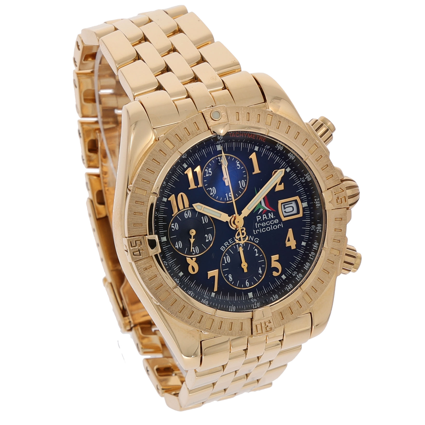 Breitling Chronomat Evolution PAN Frecce Tricolori 18K Gold Ref. K13356